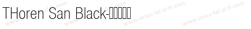 THoren San Black字体转换